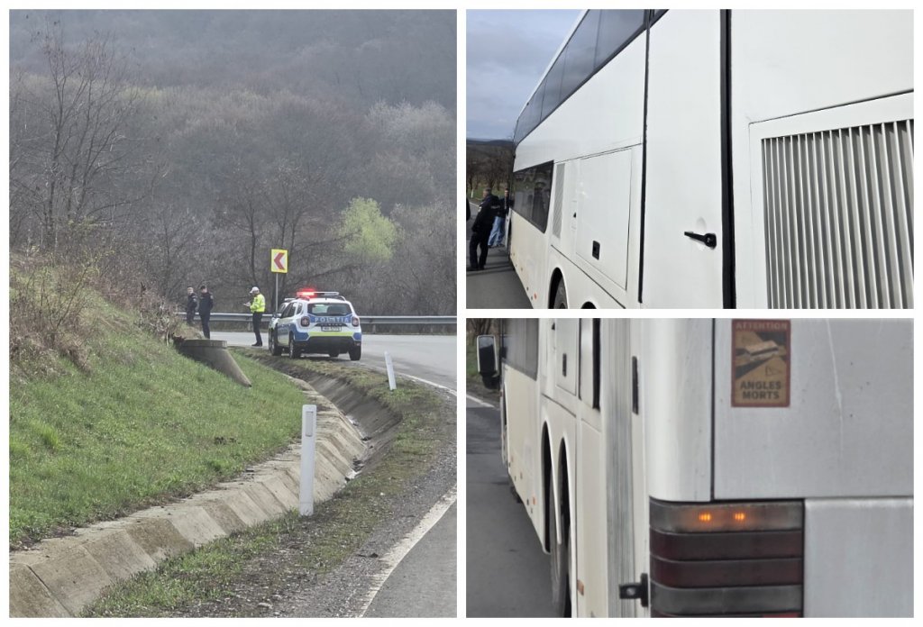Incident șocant pe un drum național: o fată de 15 ani a căzut dintr-un autocar aflat în mers