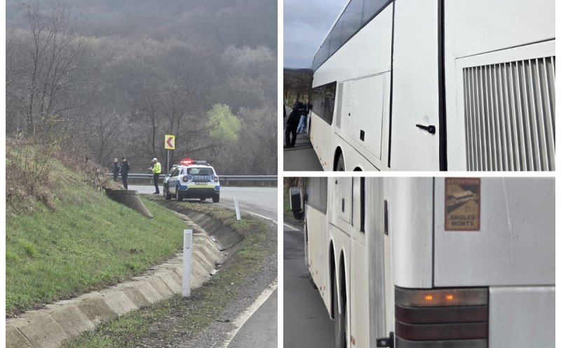 Incident șocant pe un drum național: o fată de 15 ani a căzut dintr-un autocar aflat în mers