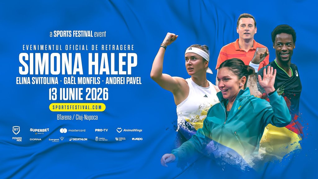 Încă două nume mari la Sports Festival 2026. Gael Monfils și Andrei Pavel vin la Cluj-Napoca