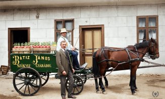 Vechiul Cluj - Căruță cu cai pentru transportul sticlelor de sifon, de la Fabrica de sifon a lui Bátiz János