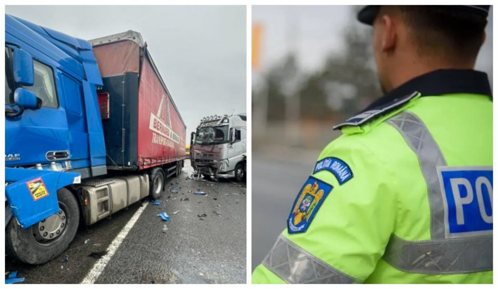Cum s-a produs accidentul de pe varianta Vâlcele–Apahida: coliziune în lanț între două TIR-uri și o autoutilitară