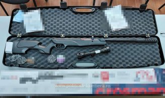 Armă cu aer comprimat și proiectile, descoperite într-un colet ajuns pe Aeroportul Cluj