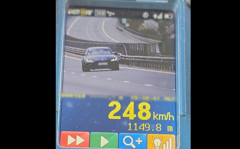 ”A greșit aeroportul!” / Cu 248 km/h pe Autostrada A3, din Gilău către Turda / Șofer cu buletin de...