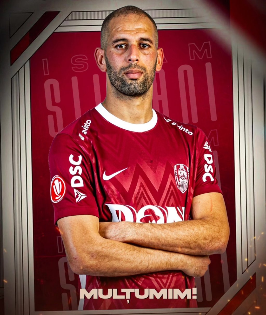 Final de drum pentru Islam Slimani &icirc;n Gruia. CFR Cluj a anunțat despărțirea de atacant