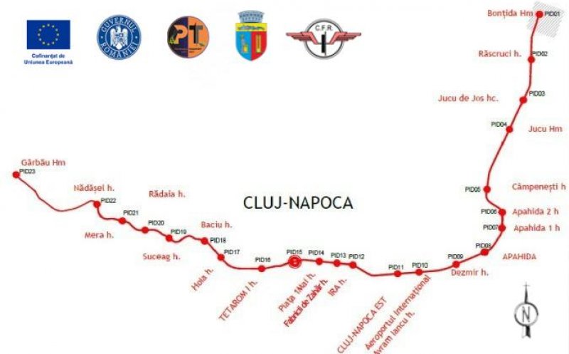 Trenul metropolitan din Cluj intră pe finanțare europeană