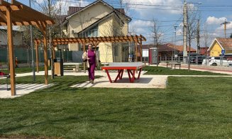 Cristina Belce, pe șantierul lucrărilor de reabilitare a parcului din Apahida: „Astfel de investiții contribuie direct la creșterea calității vieții”