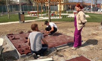 Cristina Belce, pe șantierul lucrărilor de reabilitare a parcului din Apahida: „Astfel de investiții contribuie direct la creșterea calității vieții”