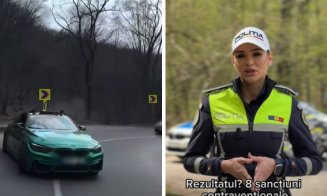 Au făcut drifturi și s-au filmat, dar au rămas fără permis. Polițiștii clujeni: „Șoseaua nu este pistă pentru spectacol!”