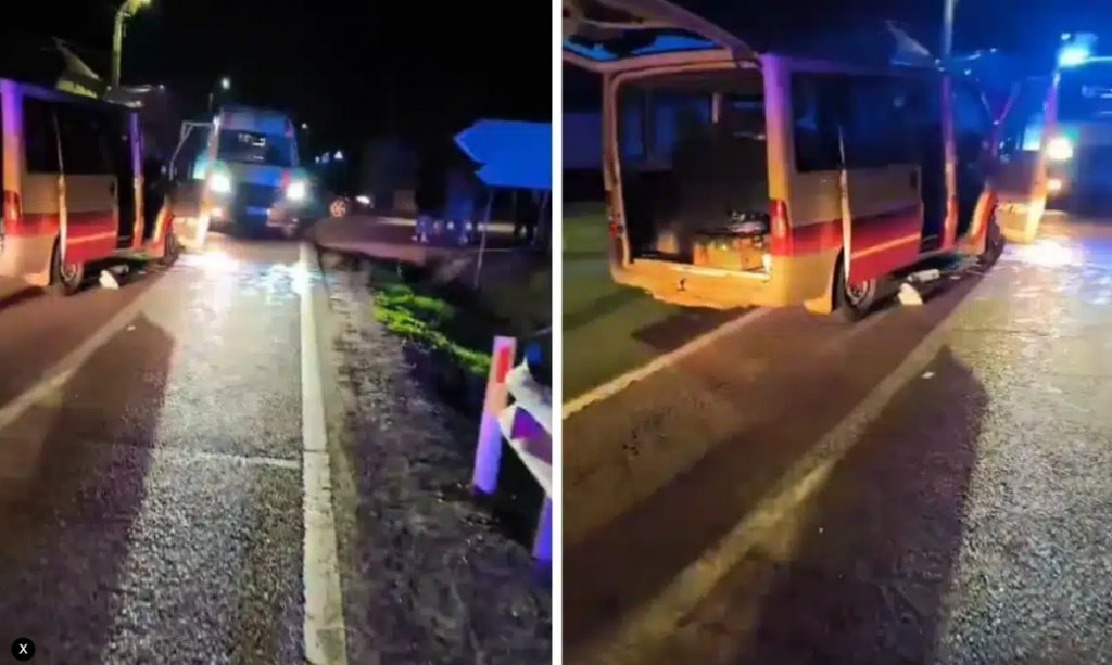 Accident în Mureș cu un microbuz plin de copii din Cluj. Zece persoane au fost rănite