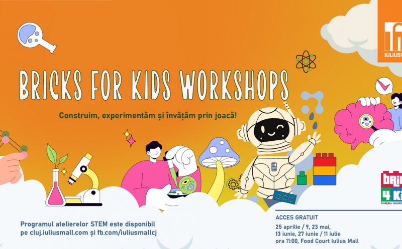 Weekend cu „Super Mario” la Iulius Mall Cluj: ateliere LEGO® interactive pentru copii