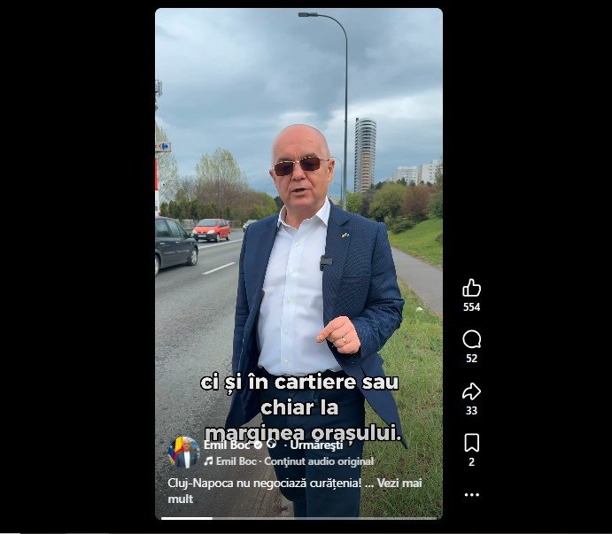 Amenzi pentru firmele care fac curat pe străzile din Cluj-Napoca. Boc: ''Nu accept...!"