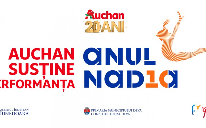 Auchan România susține cu mândrie Gala „Nadia 10 – Perfecțiunea inspiră” de la Deva, un omagiu adus performanței și excelenței în sportul românesc