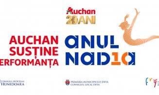 Auchan România susține cu mândrie Gala „Nadia 10 – Perfecțiunea inspiră” de la Deva, un omagiu adus performanței și excelenței în sportul românesc