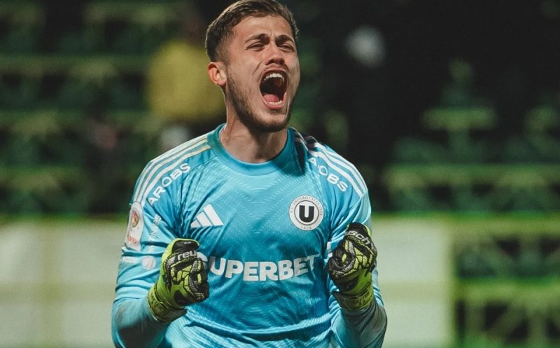 Ștefan Lefter, eroul Universității Cluj în semifinala Cupei României: "La loviturile de departajare mi se ia toată presiunea"