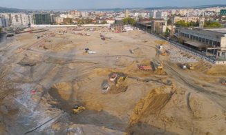 Cum arată acum șantierul RIVUS Cluj-Napoca: Cele mai NOI IMAGINI cu lucrările celui mai spectaculos proiect de regenerare urbană din România