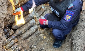 Depozit cu peste 1.000 de proiectile din Primul Război Mondial, descoperite în timpul unei intervenții