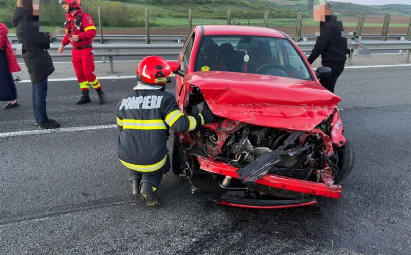 Accident rutier pe autostrada A10 Sebeș - Turda: două autoturisme au fost implicate