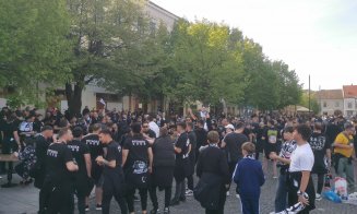 Derby-ul Clujului începe în centru. Fanii Universității se pregătesc pentru duelul cu CFR