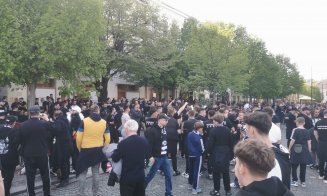 Derby-ul Clujului începe în centru. Fanii Universității se pregătesc pentru duelul cu CFR