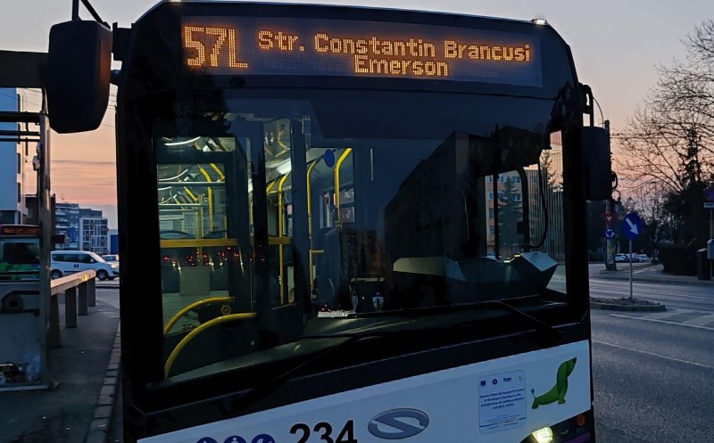 Linia 57, care leagă A. Mureșanu de Între Lacuri, program de circulație în zilele de repaus și curse suplimentate în zilele lucrătoare