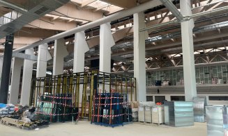 Cum arată Bazinul Olimpic din Borhanci, la interior, cu 2 luni înainte de finalizare