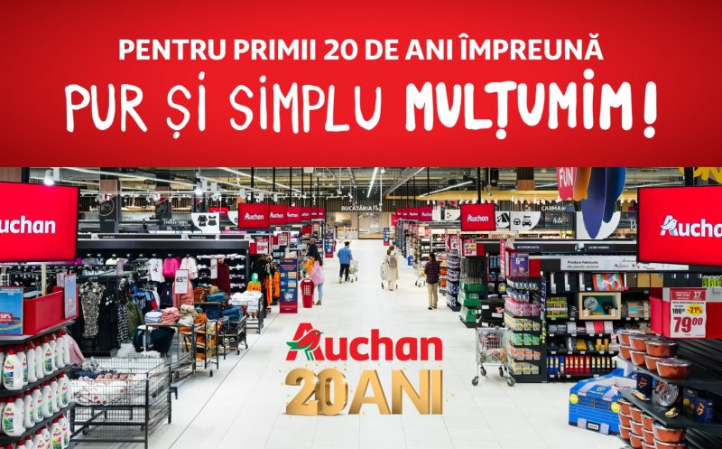 Auchan România la 20 de ani: un retailer multiformat cu  peste 500 de magazine, prezent în toată țara