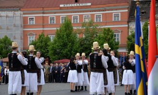 IMAGINI spectaculoase de la Cluj-Napoca, de Ziua Europei și Ziua Independenței României