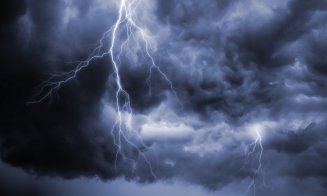 Nouă avertizare COD GALBEN de FURTUNI în Cluj: Ploi, descărcări electrice, vijelii și grindină