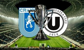AVANCRONICĂ | U Cluj vs Universitatea Craiova. „Șepcile roșii” luptă pentru trofeu la Sibiu