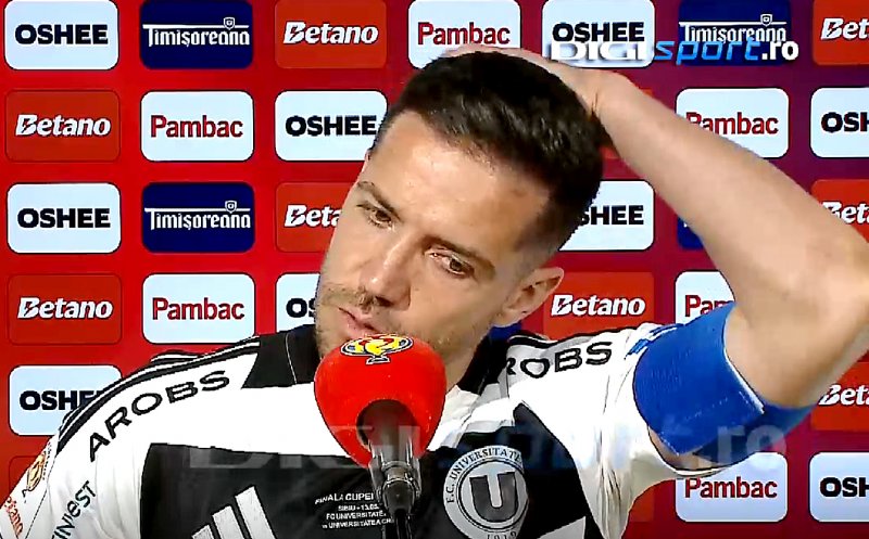 Căpitanul Alex Chipciu, 3 cuvinte după finala Cupei "U" Cluj - Universitatea Craiova