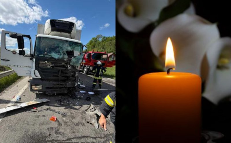 Scene dramatice pe o șosea. Un tânăr de 33 de ani a murit după un impact frontal violent cu o autoutilitară condusă de un clujean