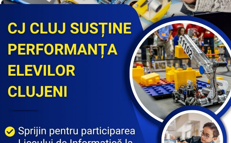 CJ Cluj alocă peste 100.000 de lei pentru elevii clujeni, calificați la Campionatul European de robotică