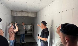 Container de antrenament pentru incendii la Cluj, investiție de peste 1 milion de lei: temperaturile ajung până la 1200°C