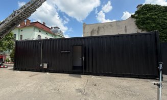 Container de antrenament pentru incendii la Cluj, investiție de peste 1 milion de lei: temperaturile ajung până la 1200°C