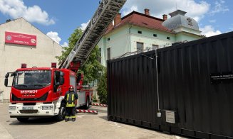 Container de antrenament pentru incendii la Cluj, investiție de peste 1 milion de lei: temperaturile ajung până la 1200°C