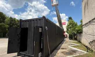 Container de antrenament pentru incendii la Cluj, investiție de peste 1 milion de lei: temperaturile ajung până la 1200°C