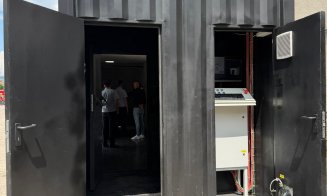 Container de antrenament pentru incendii la Cluj, investiție de peste 1 milion de lei: temperaturile ajung până la 1200°C