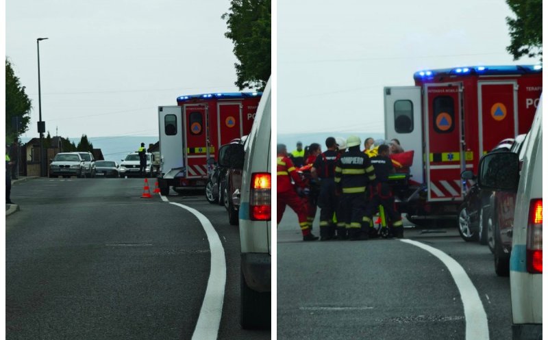 Accident cumplit pe o stradă din Cluj-Napoca! Un motociclist este resuscitat la fața locului