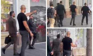 Frații Tate, apariție neașteptată la Cluj-Napoca. Cei doi au fost fotografiați în centrul orașului