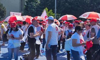 Protest în sănătate. Sindicaliștii Sanitas cer în stradă retragerea noii legi a salarizării