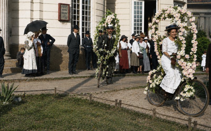 Parada Florilor pe biciclete, 1914