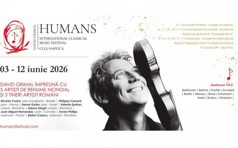 Clujul devine capitala muzicii clasice timp de 10 zile. Festivalul HUMANS începe cu un concert-eveniment dedicat lui Beethoven