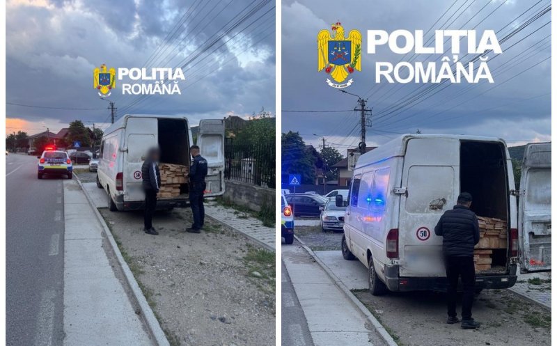 Transport ilegal de lemn în Cluj: șofer lăsat fără marfă, dar să vezi ce amendă a primit