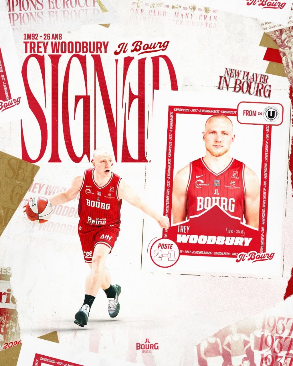 Trey Woodbury a plecat de la U-BT. Americanul va juca pentru campioana EuroCup
