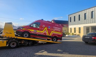 Comuna din Cluj care și-a achiziționat o nouă ambulanță SMURD. A fost predată centrului local