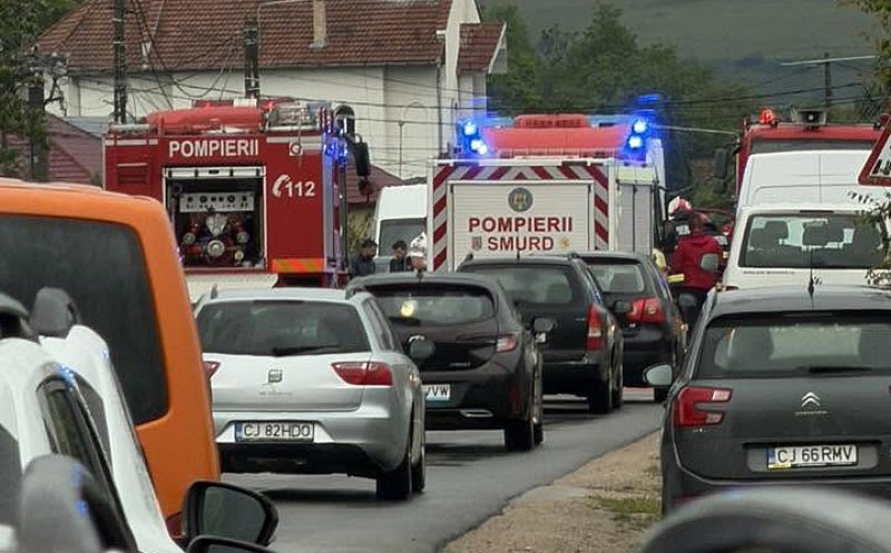 RUTE ALTERNATIVE în urma accidentului grav din Gârbău / Trafic BLOCAT pe ambele sensuri