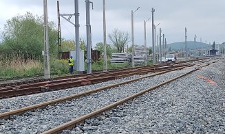 Două loturi de pe calea ferată Cluj – Oradea, la 70% stadiu de execuție. Așa arată acum