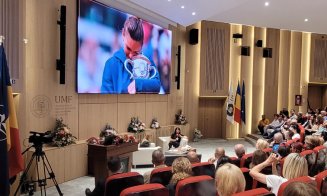 "Curajul de a continua": Simona Halep a vorbit la UMF Cluj despre disciplină, echipă și viața de după performanță