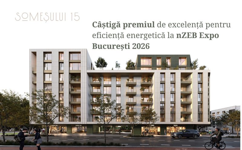 Someșului 15 câștigă premiul de excelență pentru eficiență energetică la nZEB Expo București 2026