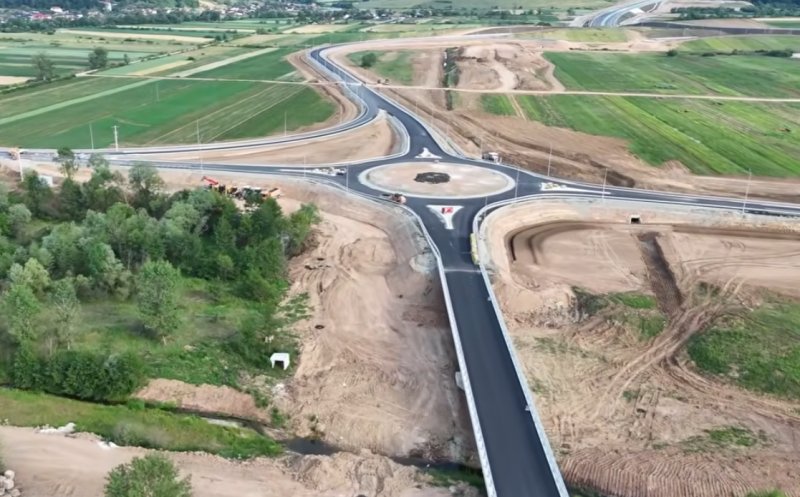 Un tronson din A3 Cluj-Sălaj, la un pas de inaugurare! Nodul de la Romanași e aproape gata